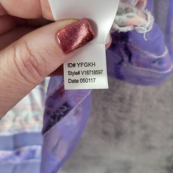 Ellen Tracy Womens Sleepwear Tank Top L Multicolor Geometric‎ Lounge Pajama - Picture 8 of 9